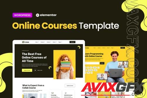 TF Collab - Online Courses Elementor Template Kit 37990286