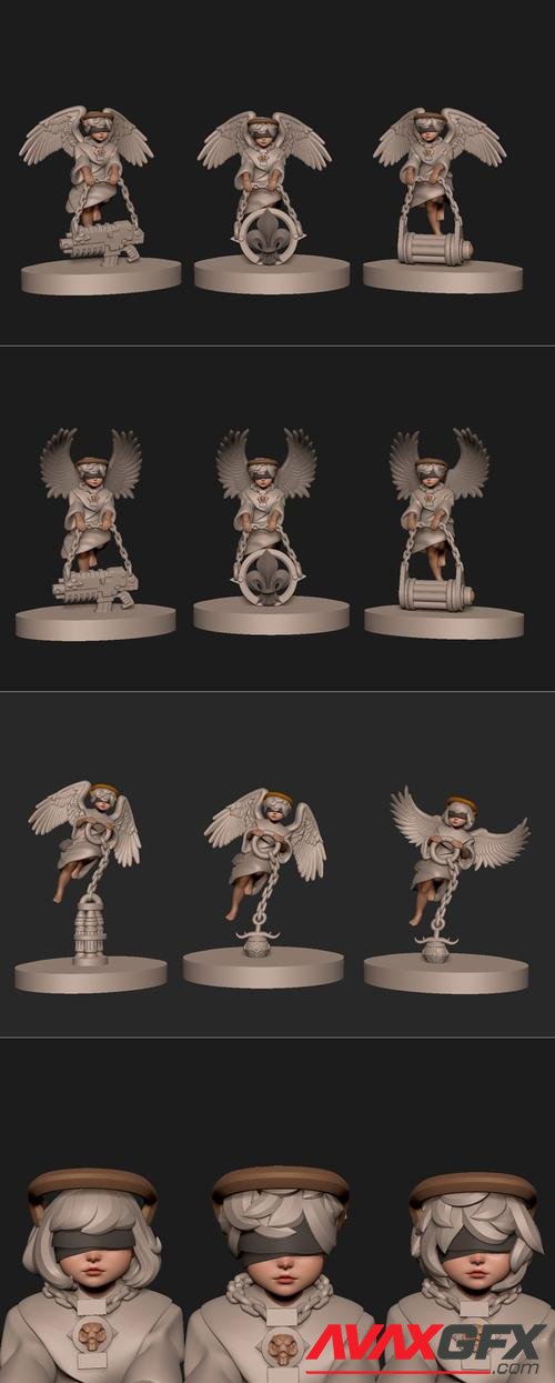 Anime Set Of Cherubs – 3D Print