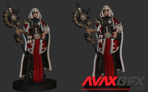 Techpriest Space Nun Anime Figurine – 3D Print