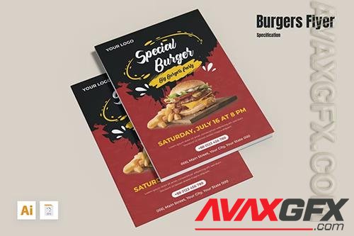 Burgers Flyer Template