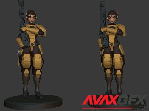 Anime Figurine (Based On Robot Jones Concept) November 2021 – 3D Print