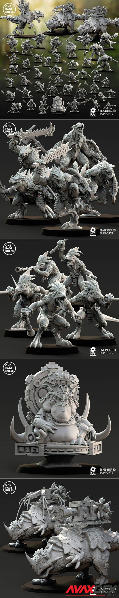 One Page Rules - Saurians - Army Bundle – 3D Print