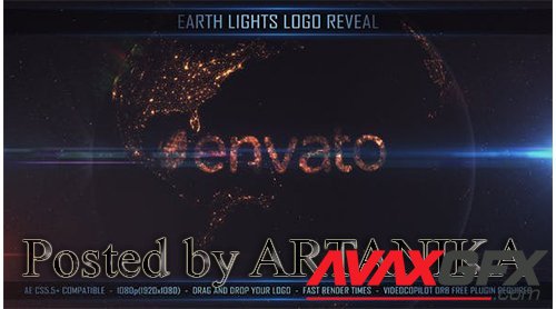 Earth Lights Logo Reveal 24735401