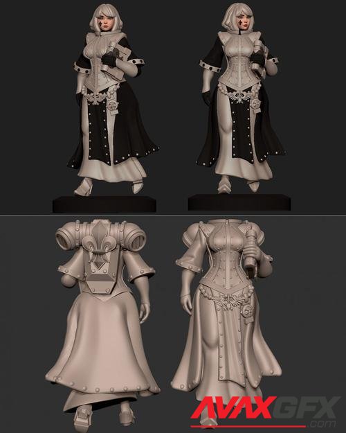 Space Nun Librarian – 3D Print