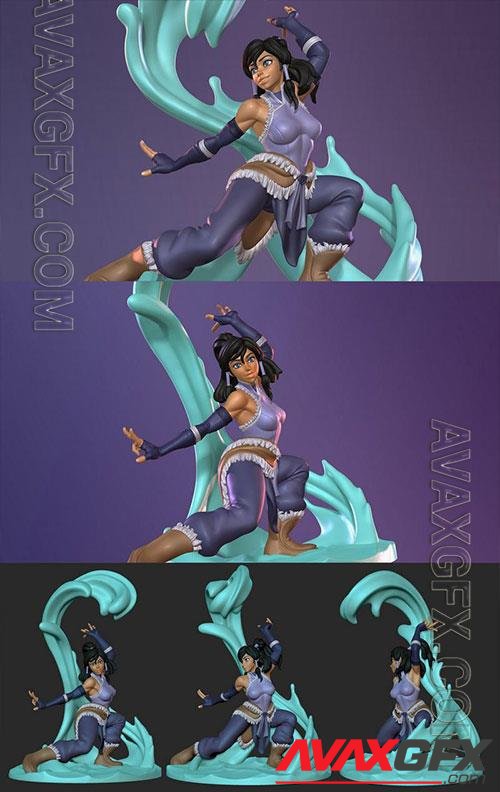 Korra From Avatar 3D Print Model