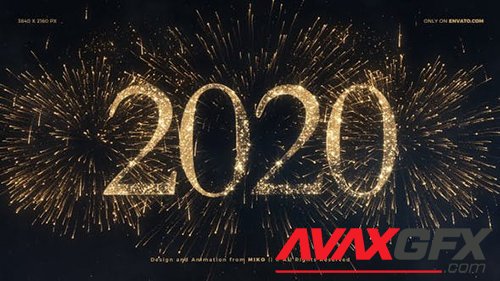 Videohive - New Year Fireworks 2020 4K 25295822