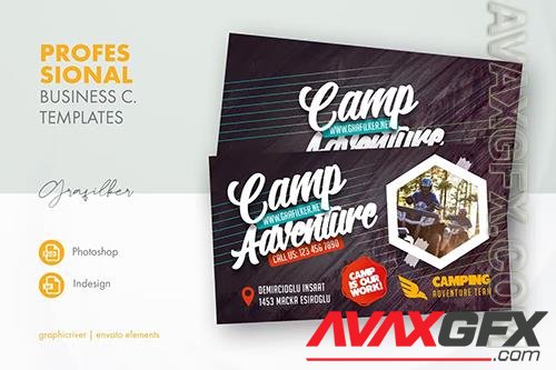 Camping Adventure Business Card Templates