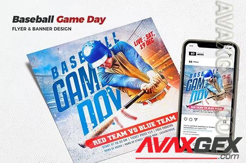 Baseball Game Day Social Media Promotion