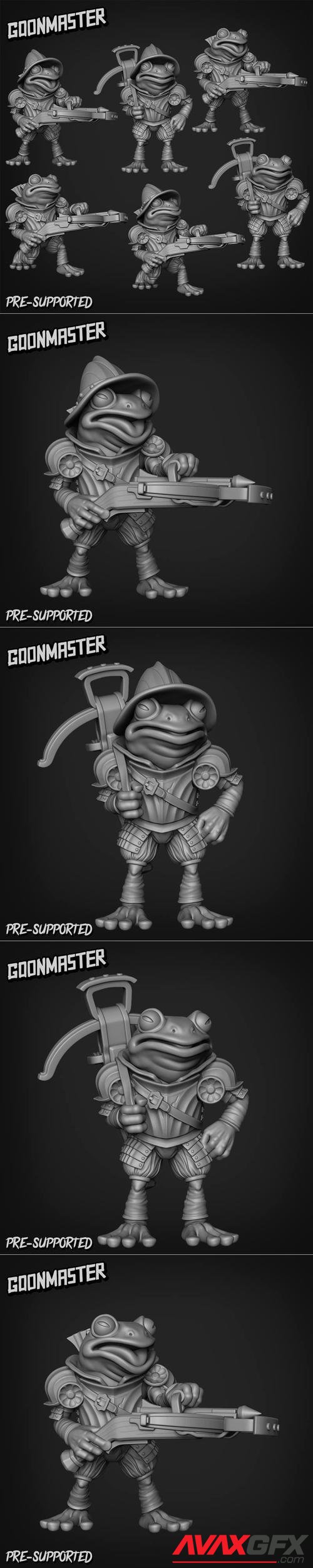 Goon Master Games - Sacred Swamp - Frog Arbalest – 3D Print