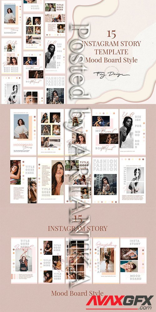 15 Moodboard - Instagram Story PSD