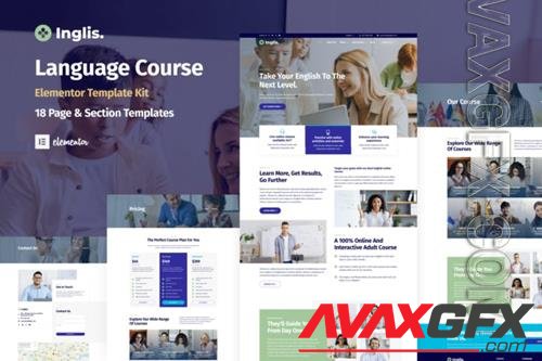 TF Inglis - Language Course WordPress Elementor Template Kit 36827726