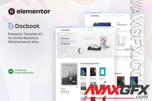 TF Docbook - Online Bookstore WooCommerce Elementor Template Kit 38045104