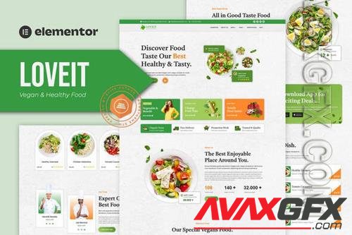 TF Loveit - Vegan & Healthy Food Restaurant Elementor Template Kit 36768824