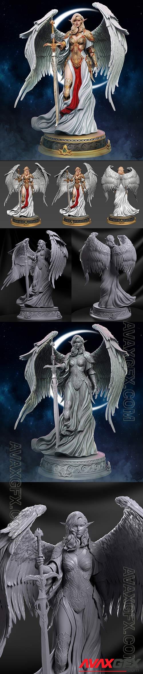 Elf Valkyrie 3D Print Model