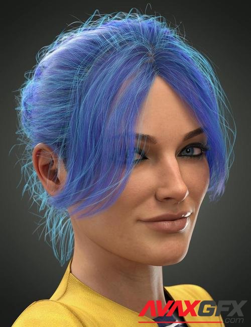 dForce Loose Updo Hair for Genesis 8 Female