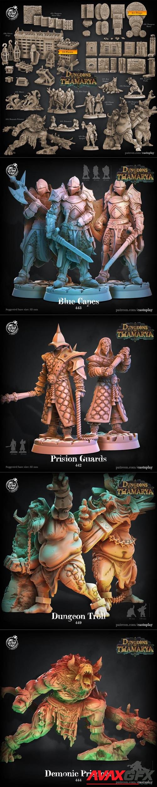 Cast N Play - Dungeons of Thamarya November 2021 – 3D Print