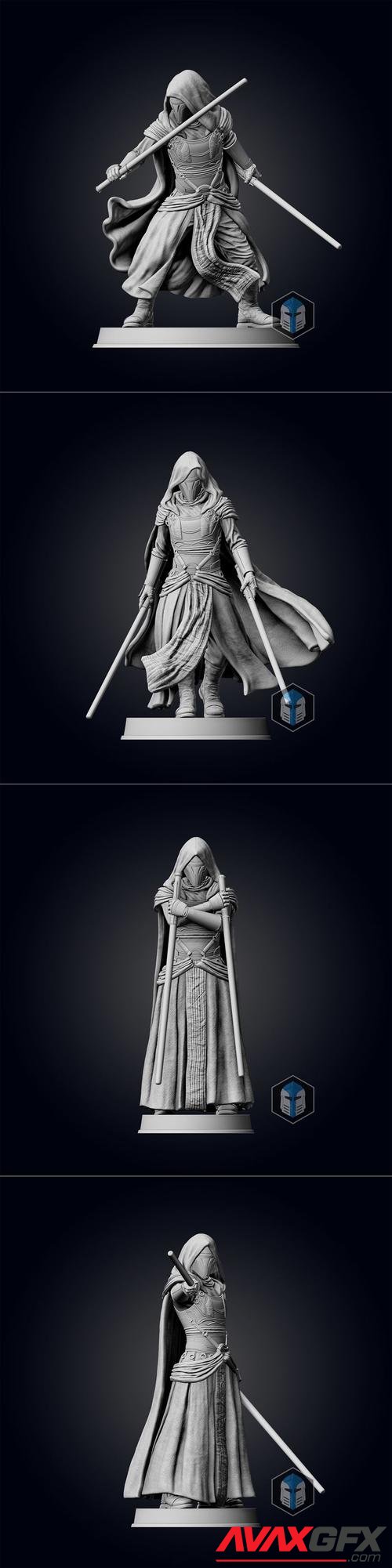 Darth Revan Figurine - Pose 1-4 – 3D Print