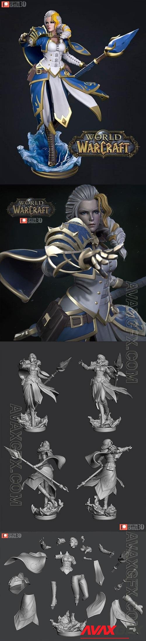 Jaina Proudmoore - WOW 3D Print Model | Download 3D Models for Print