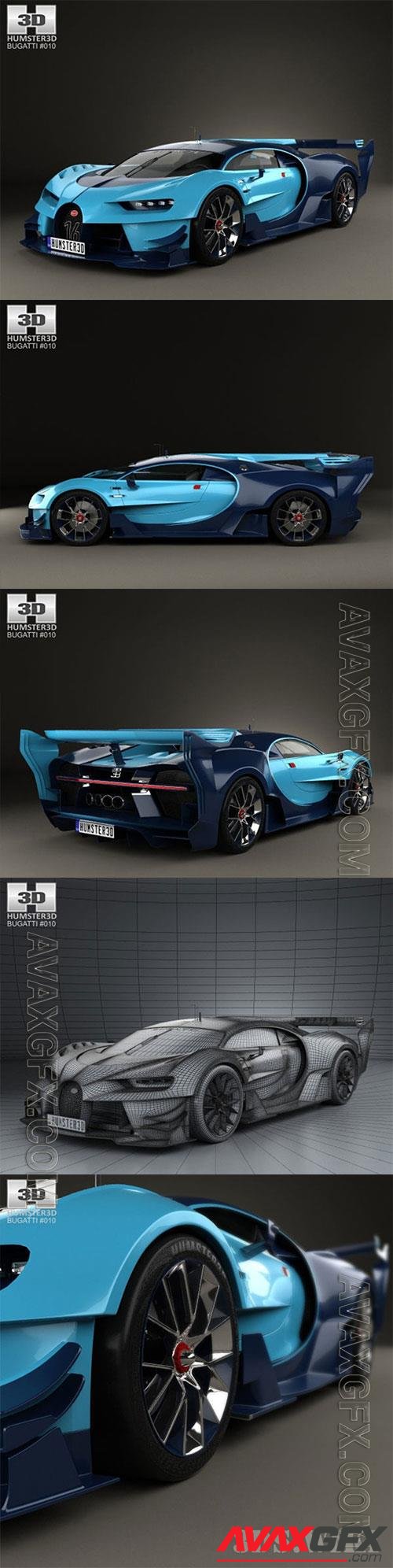 Bugatti Vision Gran Turismo 2015 3D Model