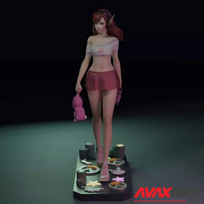 D.Va Overwatch 3D Print