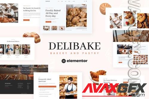 TF Delibake - Bakery and Pastry Elementor Template Kit 38094480