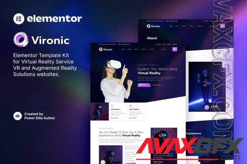 TF Vironic - Augmented & Virtual Reality Services Elementor Template Kit 38088246