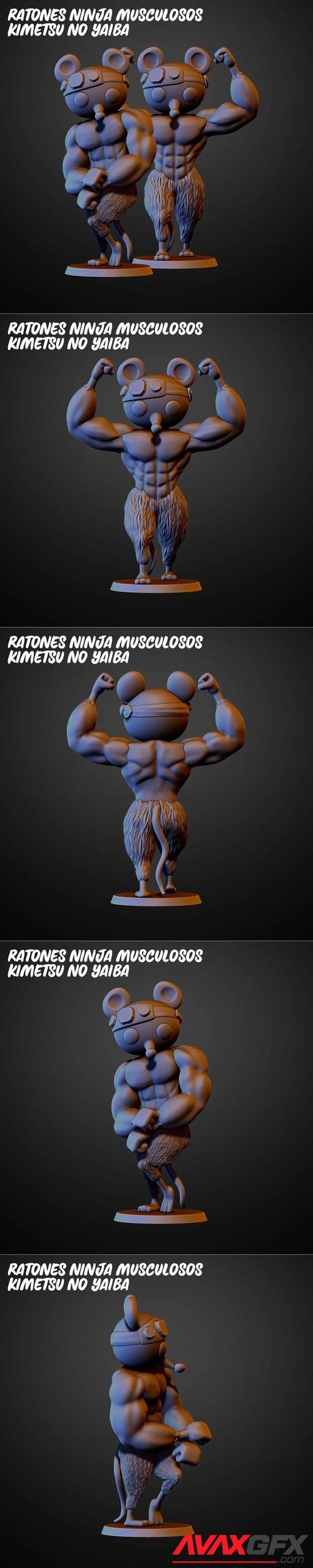 Muscle Ninja Mice - Kimetsu no Yaiba – 3D Print