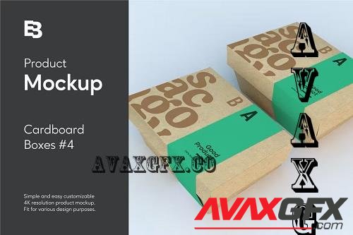 Cardboard Boxes #4 Product Mockup