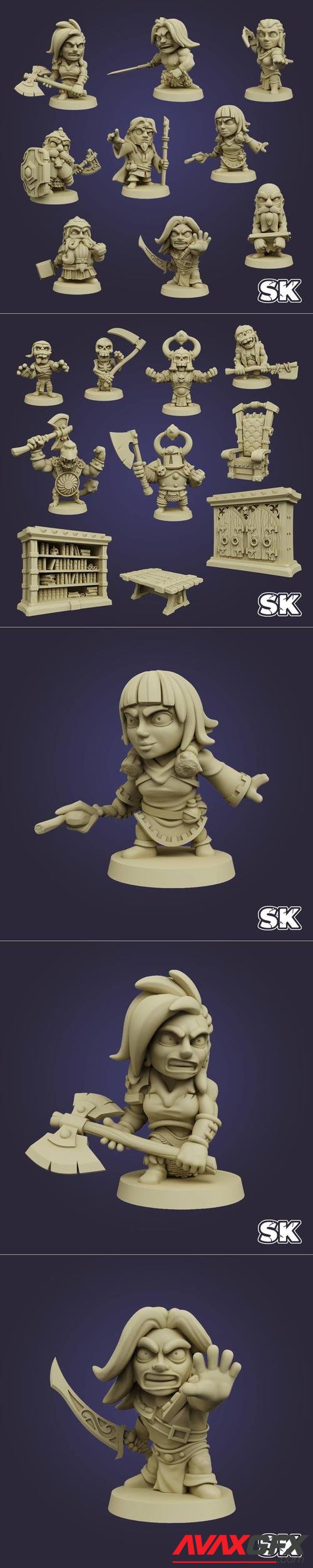 Arcadian HQ - First wave and Heroes – 3D Print