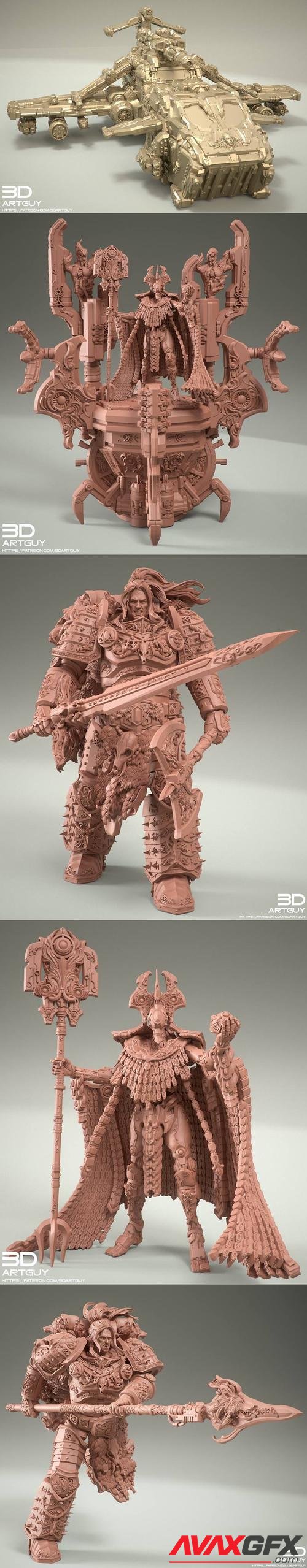 3DArtGuy - Grimdark Characters Pack April 2022 – 3D Print