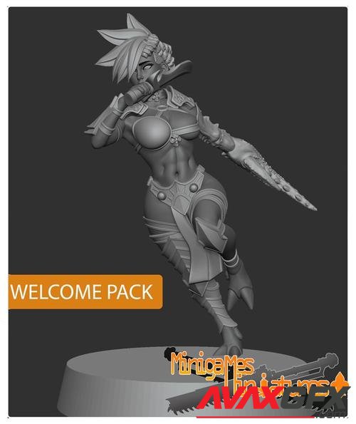 Minigames Miniatures - Welcome Pack - Demonesse – 3D Print