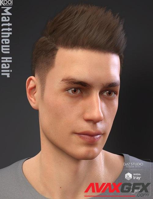 Matthew Hair for Genesis 8 Male