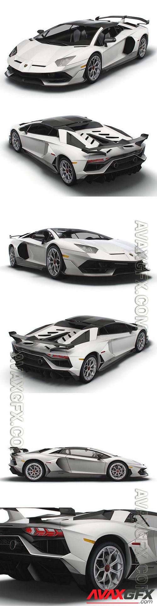 Lamborghini Aventador Roadster SVJ 2021 3D Model