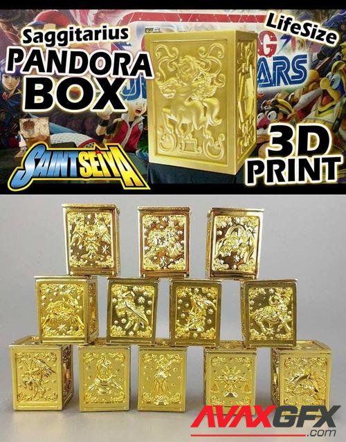 Saint Seiya Pandora Gold Boxes – 3D Print