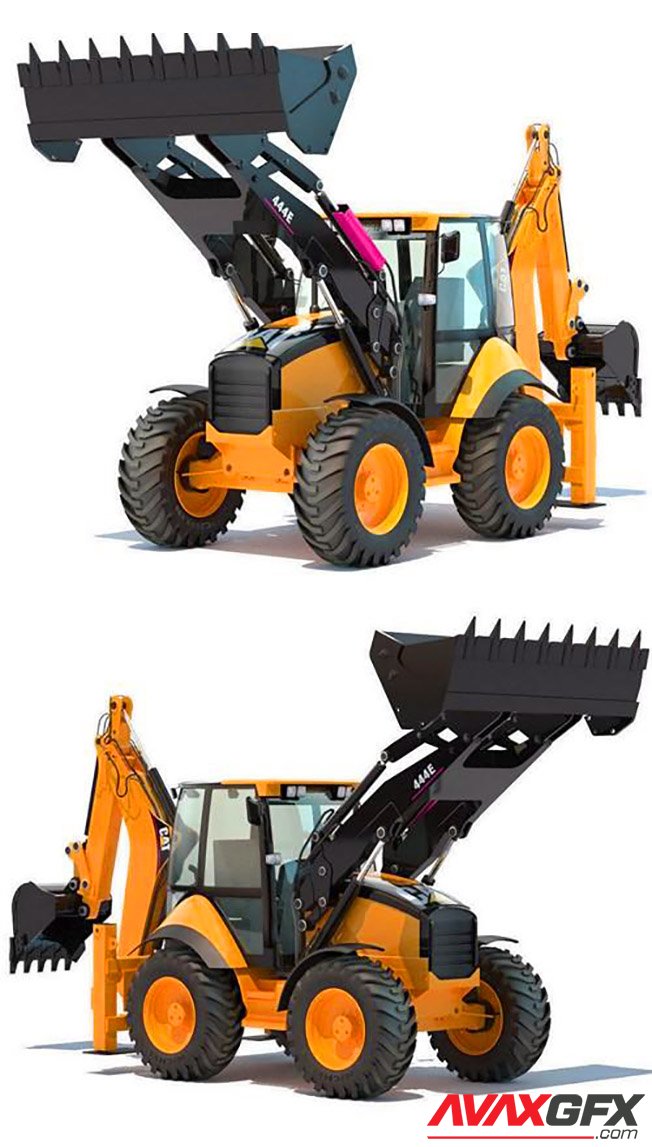 Backhoe Loader 3D