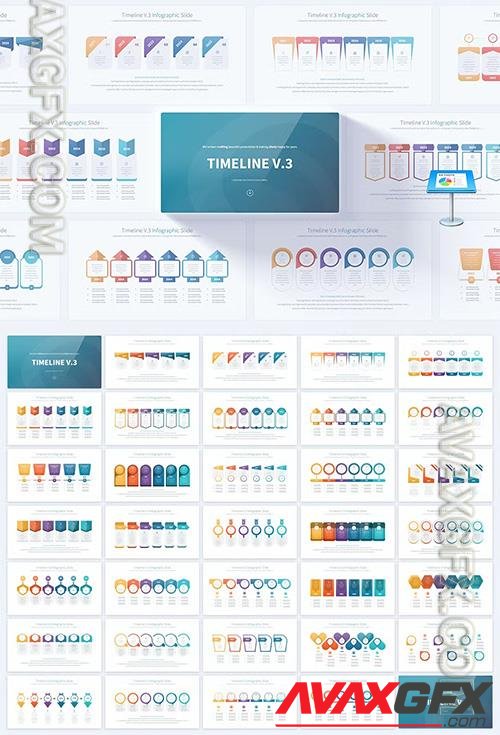 Timeline V.3 - Keynote Infographics Slides