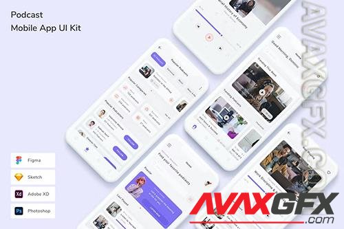 Podcast Mobile App UI Kit