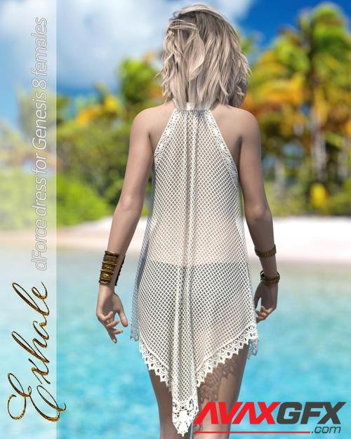 Exhale dForce dress for Genesis 8 Females