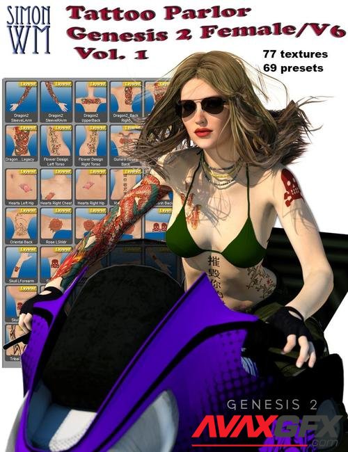 Tattoo Parlor Genesis 2 Female and V6 Vol. 1