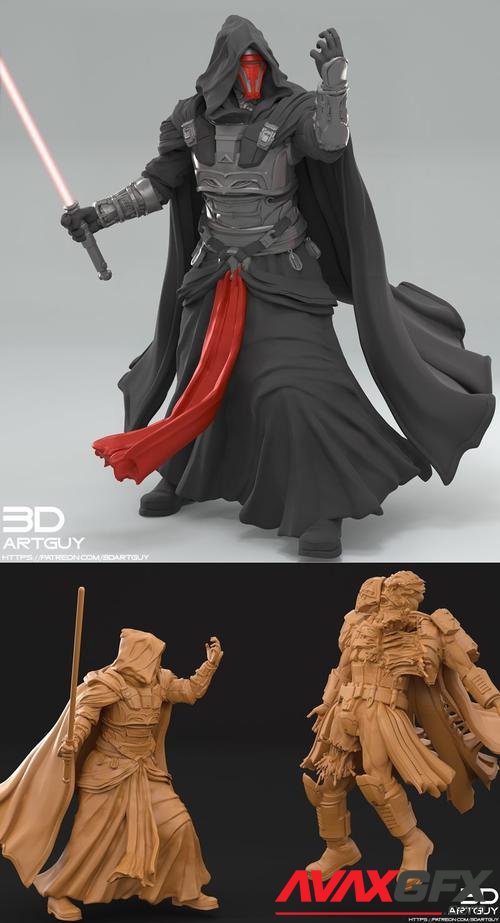 Mystery Warrior Pose Two – 3D Print