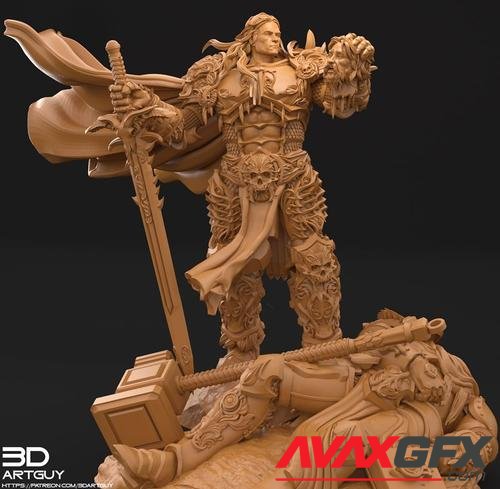 Betrayer King Pose One – 3D Print