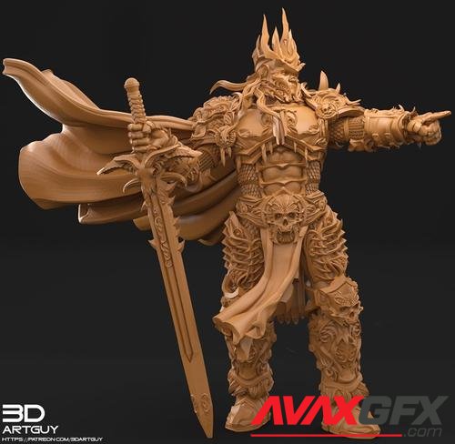 Betrayer King Pose Two – 3D Print