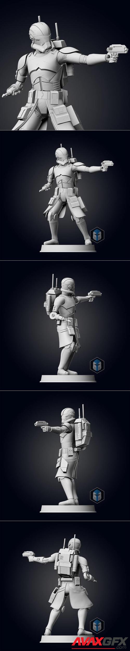 Bad Batch Echo Figurine - Pose 1 – 3D Print