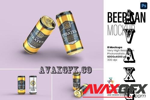 Beer Can Mockup - 8 views - 7226462