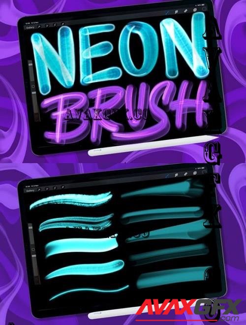 Neon Light Brush Procreate