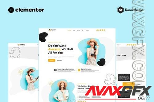 TF Felicity - SEO & Digital Marketing Elementor Pro Full Site Template Kit 38044020