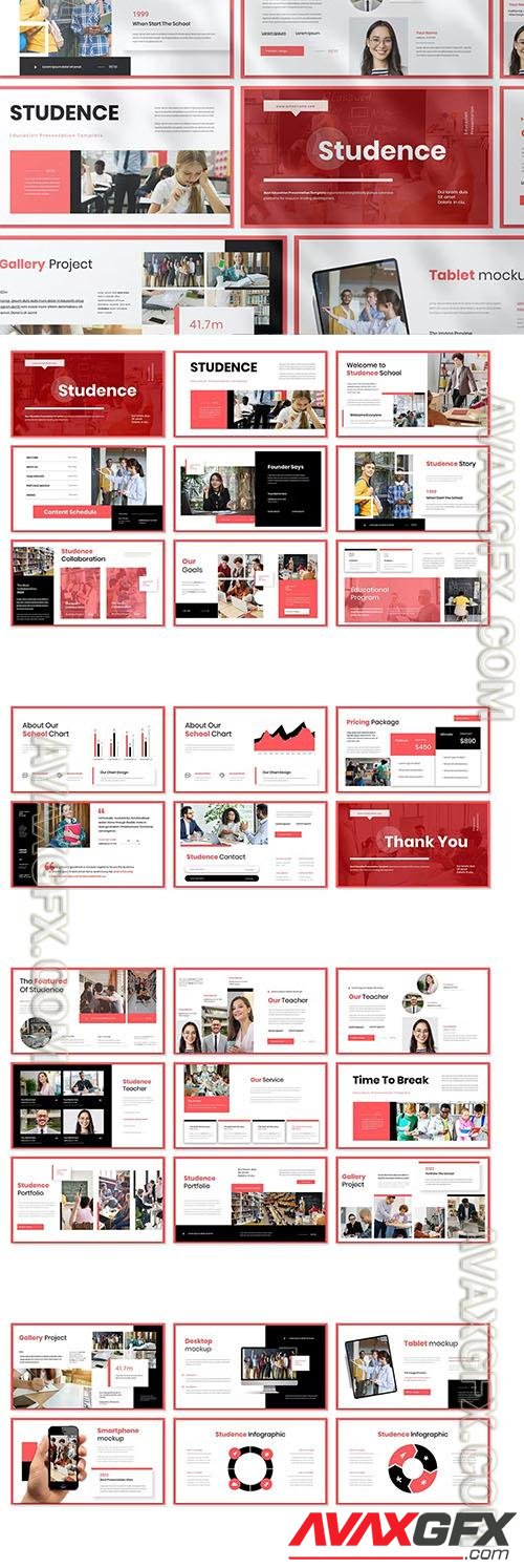 Studence - Education Presentation Powerpoint, Keynote and Google Slides Template