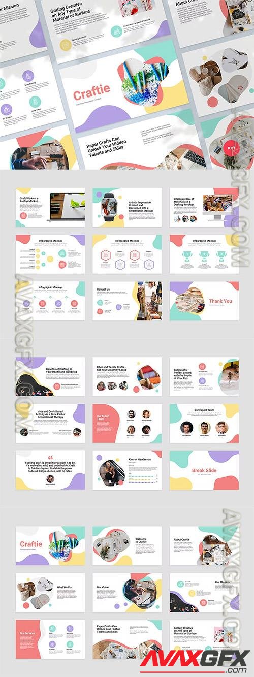 Craft Store Powerpoint, Keynote and Google Slides Presentation Template