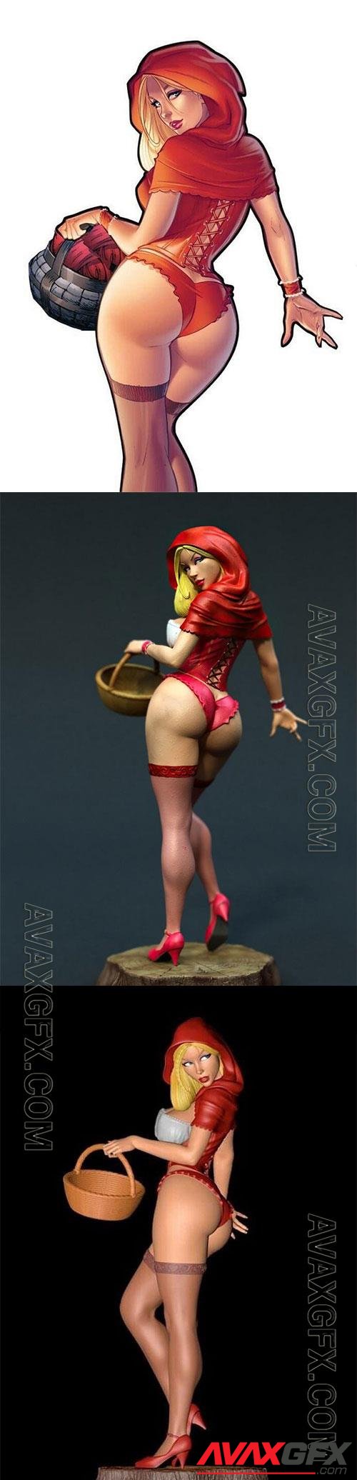 Red Riding Hood 3D Print Model