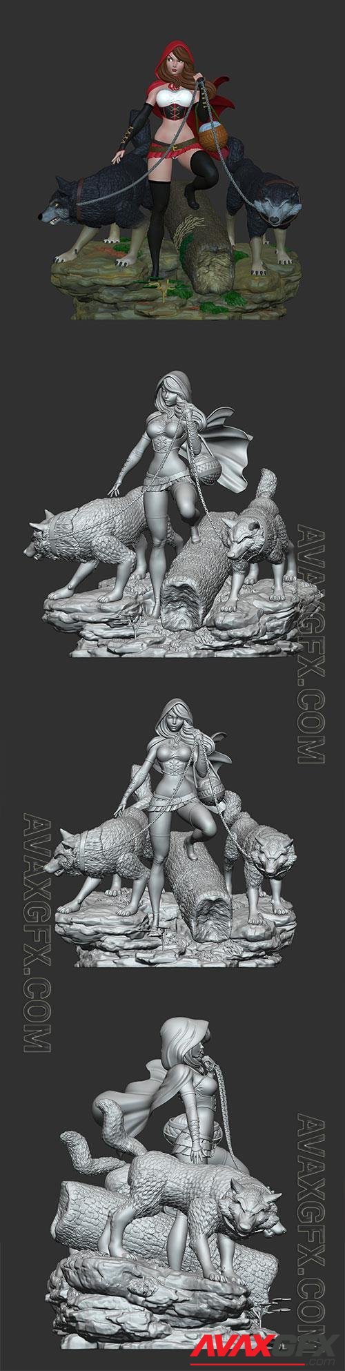 Little Red Riding Hood 3D Print Model